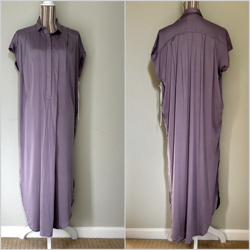 Young Fabulous & Broke NWT Midi Shirt Dress Lavender S